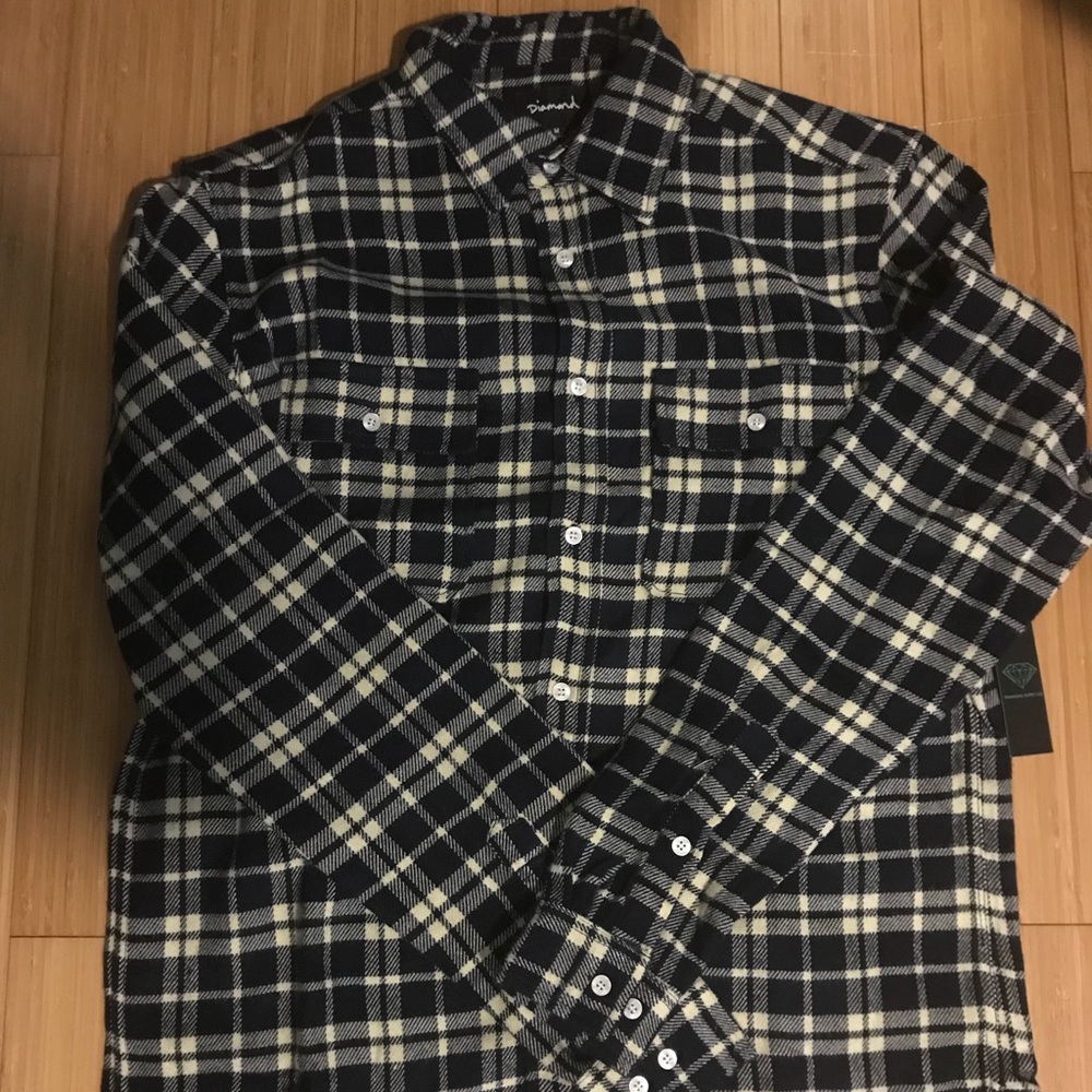 Diamond Supply Co Flannel Long Sleeve Shirt